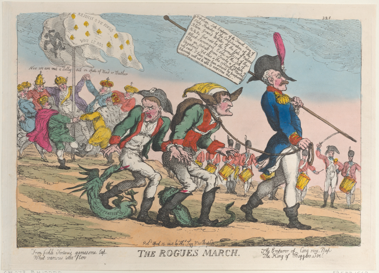 The Rogues March, Thomas Rowlandson, 1814